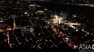 asian model su yu tang asks for cum in stockings