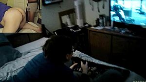 gamer chick feels intense pleasure taking dick