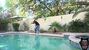 Rome Major's Pool Fuck with Ashley Pink's Big Tits