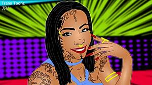 Shemale Baddie Issabelly Seduces Dante with Big Ass in Shoot