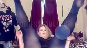 worship my sexy milf feet in tight thigh high nylons!