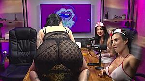 Damn, guided handjob with hot Brazilian brunette!