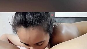 Latina touches herself watching stepsons hot interracial sex