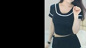 chi danny performs a sexy dance on webcam