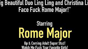 Ling Ling And Christina Emotionally Face Fuck Rome Major With Passion