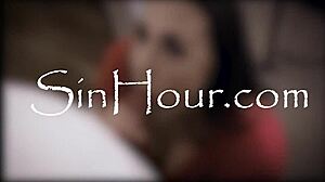 Cute Pretty Pornstar Leana Lovings Shines in Nerdy Casting Interview with Curly Hair