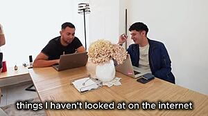 Horny Latina milf enjoys steamy threesome with young students