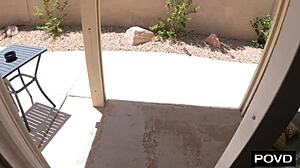 Coach Helps Cheerleaders Slut Stretch Out Her Cunt