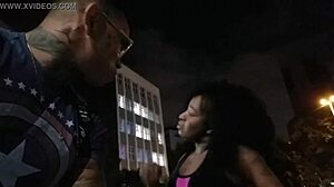 outdoor encounter with bruna black in public