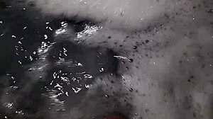 Hot relaxing bath with foam, steamy, intimate setting