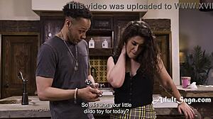 ice cream screams as victoria voxxx rides donny sins' big black cock