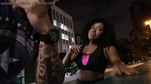 outdoor encounter with bruna black in public