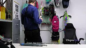 Tiny ginger Madi Collins punished by Rion King for stealing bracelet