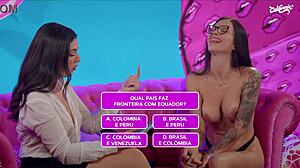 I watch two Brazilian hotties masturbate in lingerie.