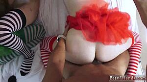 A tight pussy of a teen is getting fucked galactic style