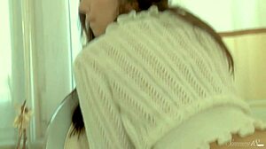Catching Leontia D Dripping After Cunt-Stroking