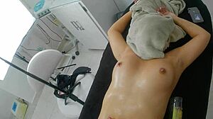A young man's session with a tempting masseuse