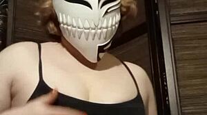 Pantyhose Babe Teases in Lingerie and Stockings for Homemade Solo Show