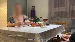 Hidden Masturbation Under Table During Talk