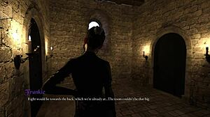 Curvy mature babe in sexy outfit shows off big boobs in 3D.