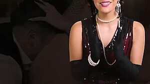 Busty brunette's forbidden blonde fantasy fuels raunchy urges