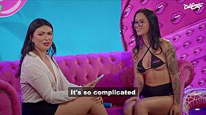 I watch two Brazilian hotties masturbate in lingerie.