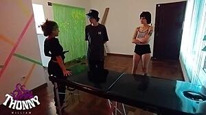 Bold Masseuse Worships Feet And Fucks Monster Cock