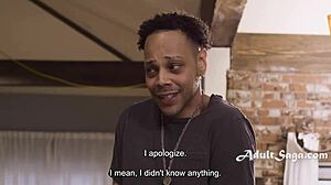 ice cream screams as victoria voxxx rides donny sins' big black cock