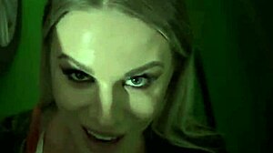 Risky Public Blowjob Blonde Slut Swallows All