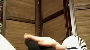 Pantyhose Babe Teases in Lingerie and Stockings for Homemade Solo Show