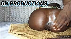 Little African Teen Slut Twerks for Daddy While Getting Tight Ass Played With.