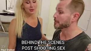 Behind the scenes of hot Emily Ross’s anal gape action