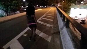 outdoor encounter with bruna black in public