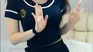 chi danny performs a sexy dance on webcam