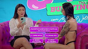 I watch two Brazilian hotties masturbate in lingerie.