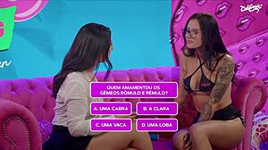 I watch two Brazilian hotties masturbate in lingerie.
