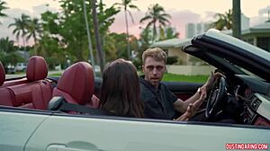 Can This Busty Whore Handle a Monster Cock Bent Over in the Car?