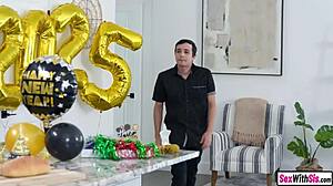 Tiny Blonde Teen Lets Perv Stepbro After Party.