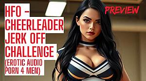Cheerleader Audio Porn Guides You to Intense Cum Contest