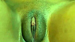 A cute Jamaican girl rubs her fat cameltoe while enjoying herself