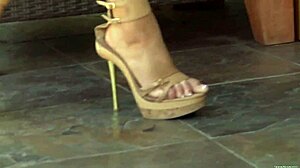 Tasha Reign strips bikini, revealing big tits and pussy for masturbation