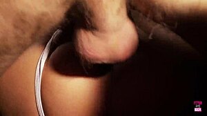 blonde gets fucked doggystyle and covered in cum on her big ass