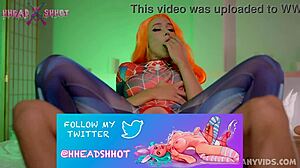 Hard double penetration for naughty spidergirl alicebong