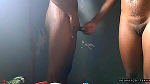 My ebony babe takes it hard with that tight ass in wild action.