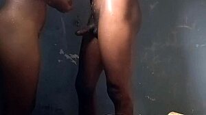 My ebony babe takes it hard with that tight ass in wild action.