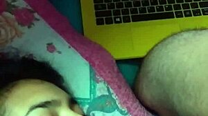 I enjoy her blowjob while watching series, her petite latina body with big tits.