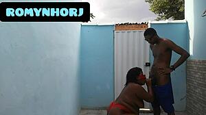 full of horniness fucking in the backyard in the skin