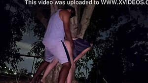 Damn, Almost Caught Banging in Public with Busty Brunette!