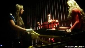 Horny Prisoner Bangs Two Naughty Sluts!