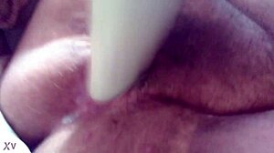 Solo fucking dildo to cum